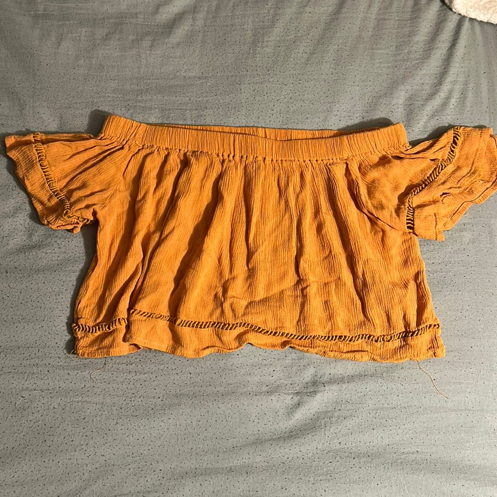 Off the shoulder crop top